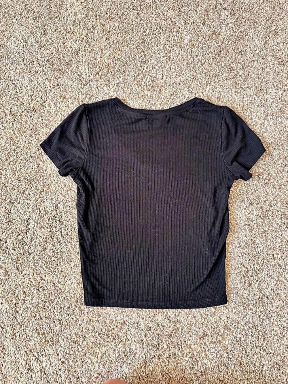 Popular 21 Ribbed V-Neck Tee Size Medium - Picture 3 of 3